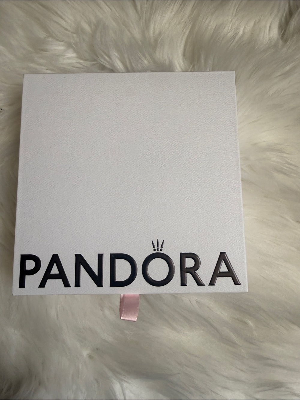 New Pandora White necklace Box with Pink Ribbon 2 available